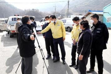 주민불편해소사업 건의현장 방문（안내면） 사진