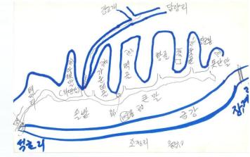 군북면 막지리 맥기 지도（손지도）